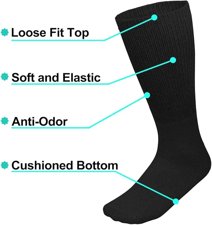 Falari Unisex Diabetic Socks Crew (12 Pairs) — photo 3