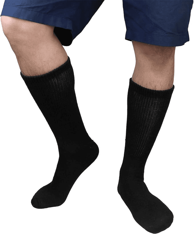 Falari Unisex Diabetic Socks Crew (12 Pairs)
