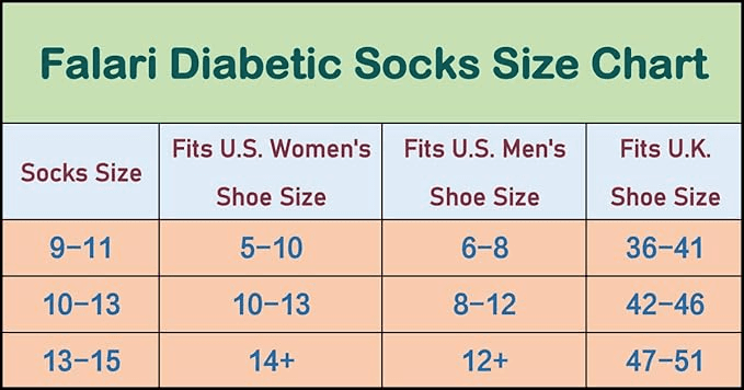 Falari Unisex Diabetic Socks Crew (12 Pairs) — photo 2