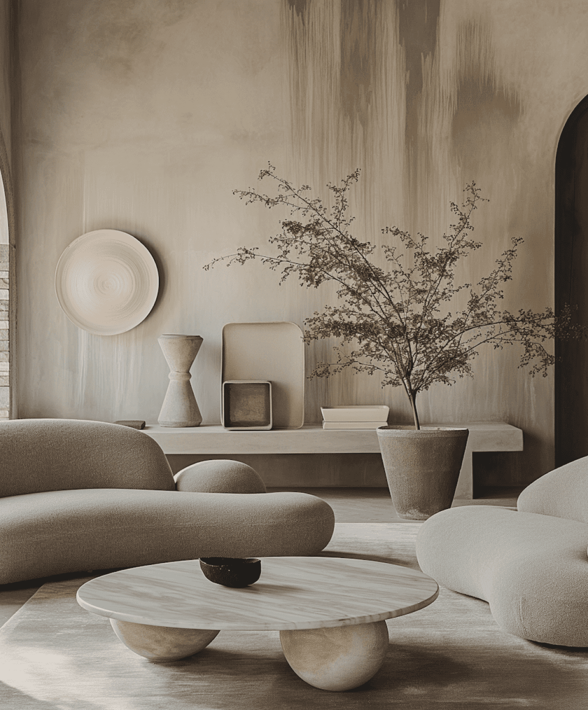 Calm interior with soft natural light
