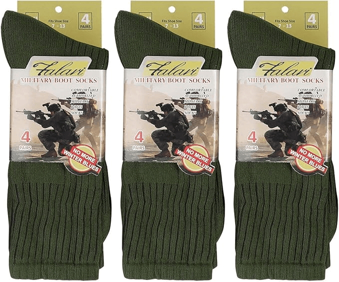4/12 Pairs Army Socks